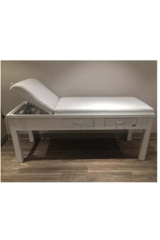 Beyaz Ahşap Muayene Masası