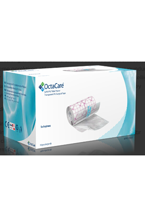 OctaCare Şeffaf Tıbbi Plaster Film (PU) 5 m x 10 cm 2 Adet
