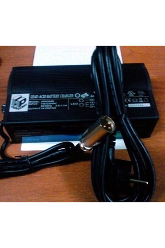 Akülü Sandalye Şarj Aleti Şarj Cihazı 5 Amper 24 Volt