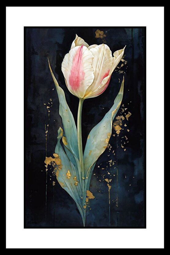 Karanlık ve Gül Digital Art ( ÇERÇEVESİZ - ÇERÇEVE YOKTUR ) ( ULTRA HD ) FOLYO AFİŞ - POSTER