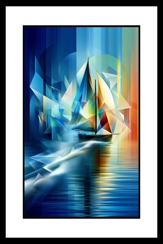 Deniz ve Gemi Digital Art ( ÇERÇEVESİZ - ÇERÇEVE YOKTUR ) ( ULTRA HD ) FOLYO AFİŞ - POSTER