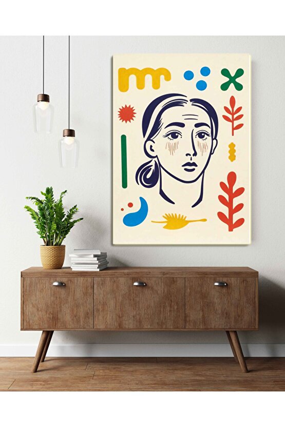 Matisse - Boho - Art Deco - Soyut - Doğa ( 3 lü Çerçevesiz ) Poster - Afiş - Tablo KR2C01114