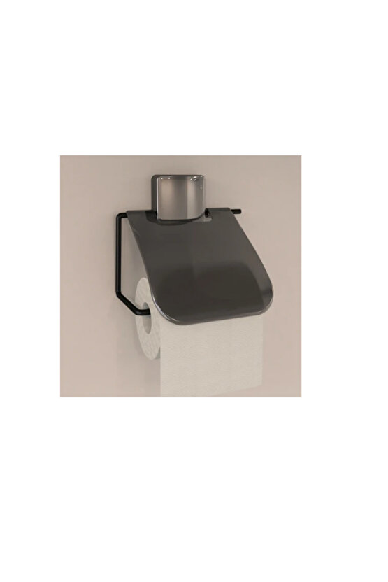 V Tuvalet Kağıtlık Siyah Kapaklı Dc-5055 0553