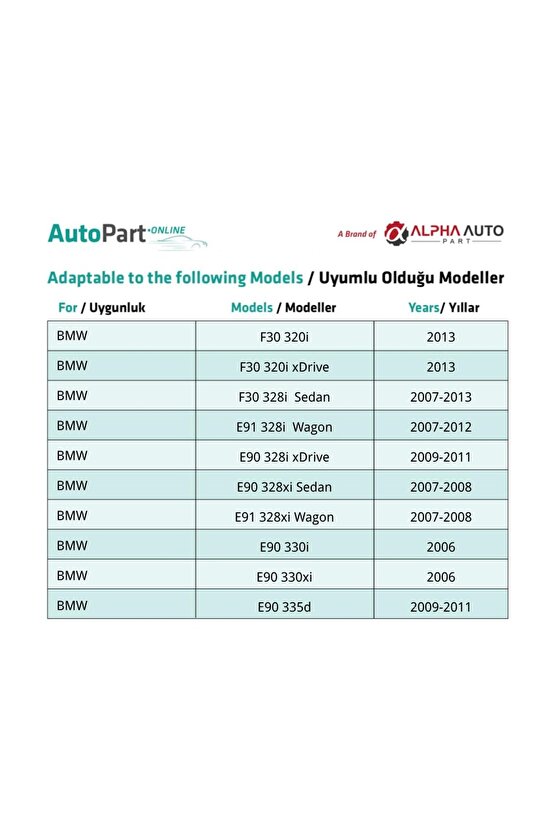 BMW 3 Serisi F30 E90 E91 için Nikelaj Cam Klips - 1 Adet