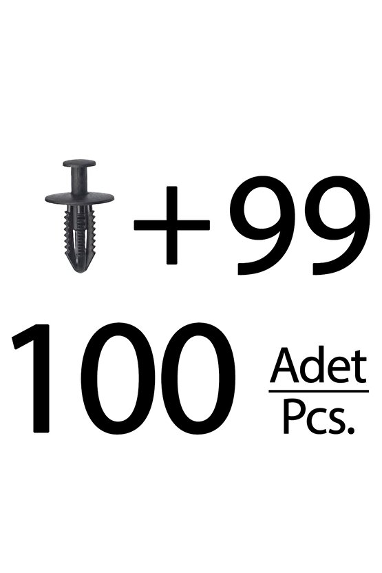 Mercedes için Tampon Klipsi- 100lü