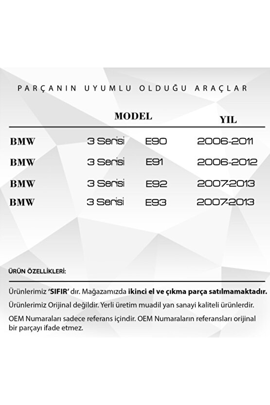 4 Adet Bmw 3 Serisi Uyumlu Klima Havalandırma Gril Panel Düğmesi