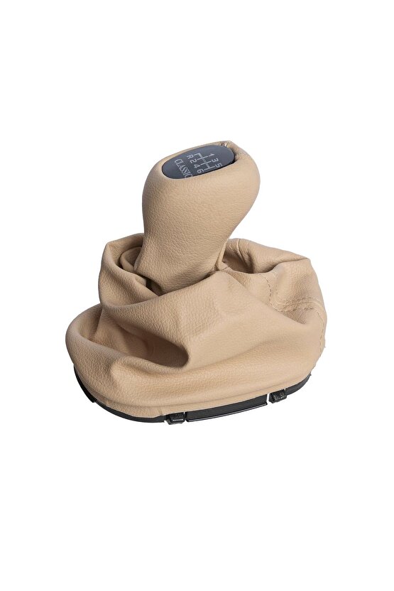 Mercedes C Class W203 Classic için Vites Topuzu ve Körüğü - 6 Vites- Bej