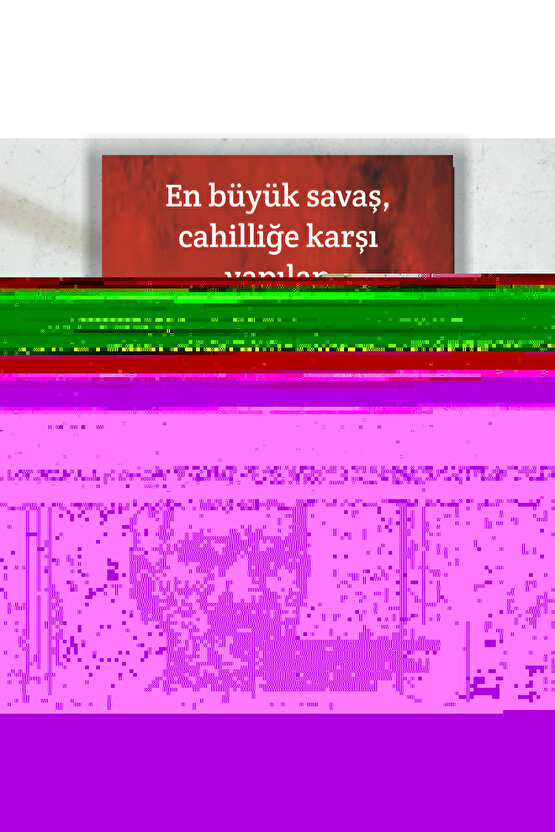 Atatürk sözleri cahilliğe karşı savaş retro ahşap poster tablo