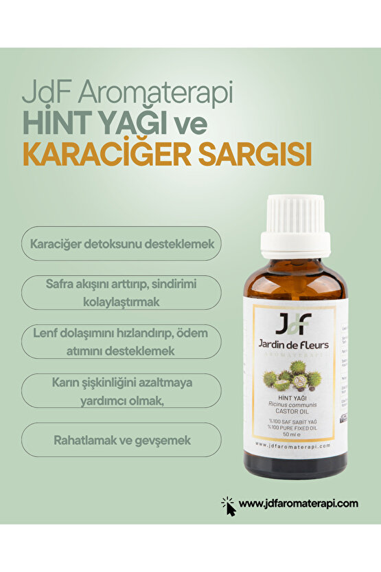 Hint Yağı 50 ml (Castor Oil) 50 ml - %100 Saf Aromaterapi Yağı