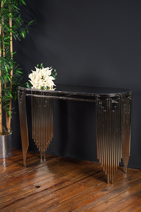 Piyano Model Şık Gümüş Paslanmaz Dresuar Tekdresuars