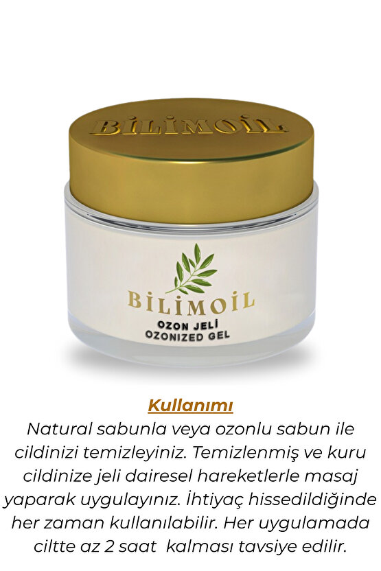 Yüksek Enerjili Jel formunda Tetra Ozon yağı saç, cilt ve vücut bakımı için 50 ml