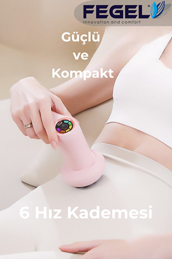 FG-720 Shiatsu 5 Başlıklı Masaj Aleti,6 Hız Kademeli, Yağ Yakımını Destekleyen Tüm Vücut Masaj