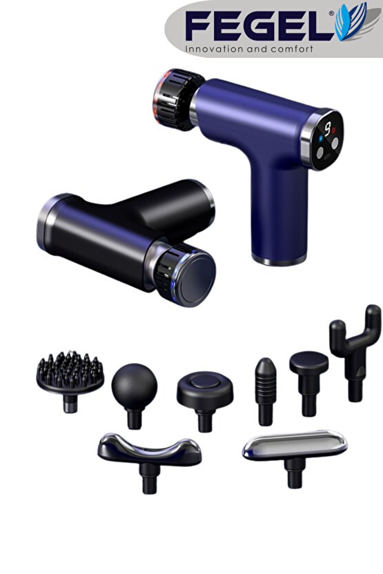 Fg-780 Ultra Profesyonel Sporcu Sıcak & Soğuk Masaj Tabancası 9 Başlıklı