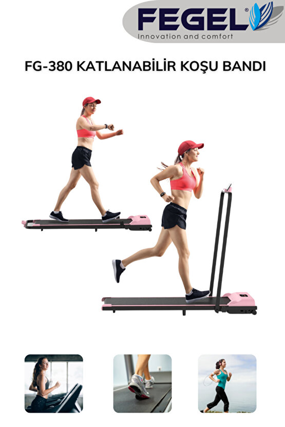 Fg-380 2025 Katlanabilir Yürüme Ve Koşu Bandı – Uzaktan Kumandalı, 8 Km Hız ,120 Kg Taşıma Kapasite