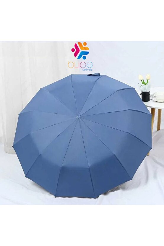 Lacivert 12 Telli Şemsiye