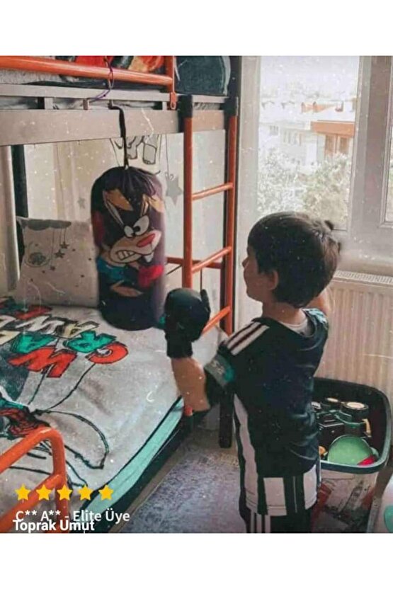 BOKS TORBASI ÇOCUK OYUN TOPRAK SPORT ELDİVEN HEDİYELİ