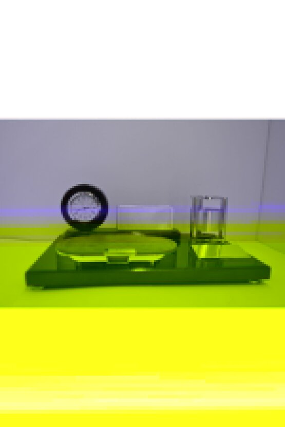 Ahşap Masaüstü Kartvizit Saat Ve Küpnot Ataç Set