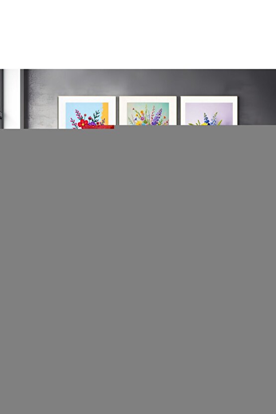 Matisse - Boho - Art Deco - Soyut - Doğa ( 3 lü Çerçevesiz ) Poster - Afiş - Tablo KR2C00660