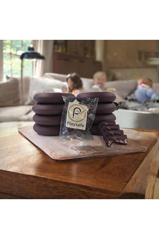 10lu Jumbo 2 Mt. Kenar Ve 4 Ad. Köşe Koruyucu Set Kahverengi