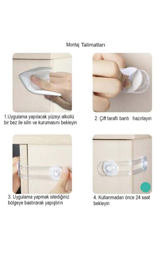 Play Safe 6lı Şeffaf Çok Fonksiyonlu Bebek Güvenlik Kilidi