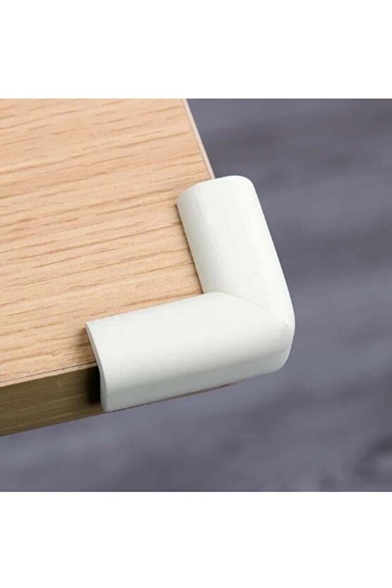 4lü Jumbo V Tipi Beyaz Köşe Koruyucu