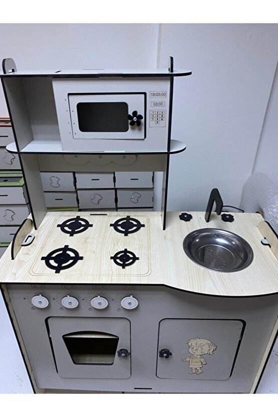 Ahşap Oyuncak Mutfak 6 Mm 100x80 Tüm Renklerde