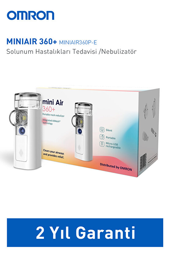 Mini Hava 360 Taşınabilir Mesh Nebulizatör 4015672114135