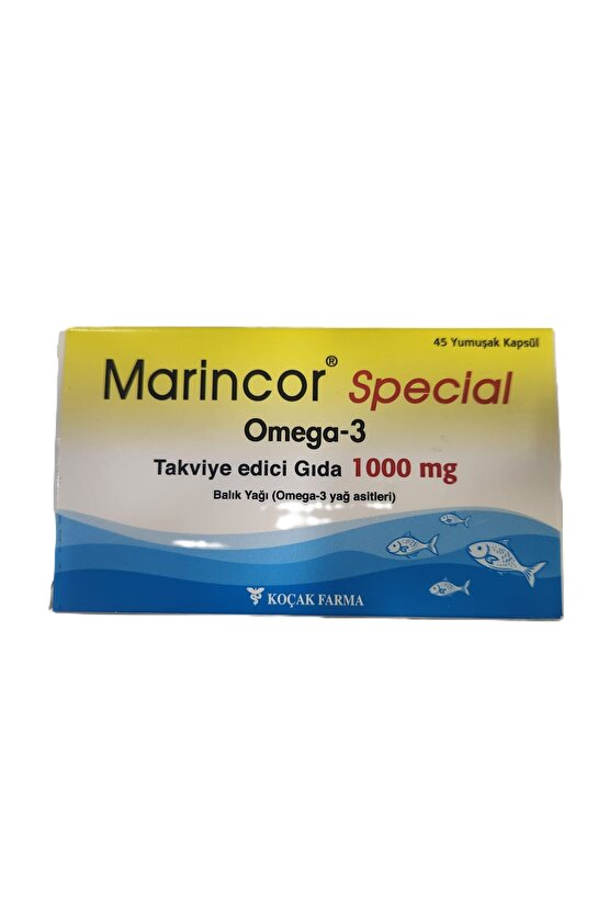 MARINCOR SPEACİAL OMEGA-3 TAKVİYE EDİCİ GIDA 1000MG
