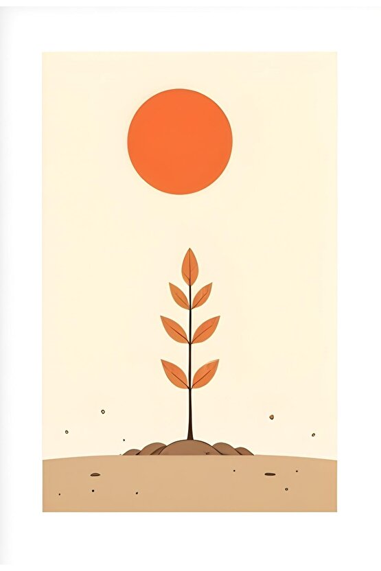 Matisse - Boho - Art Deco - Soyut - Doğa ( 3 lü Çerçevesiz ) Poster - Afiş - Tablo KR2C01208