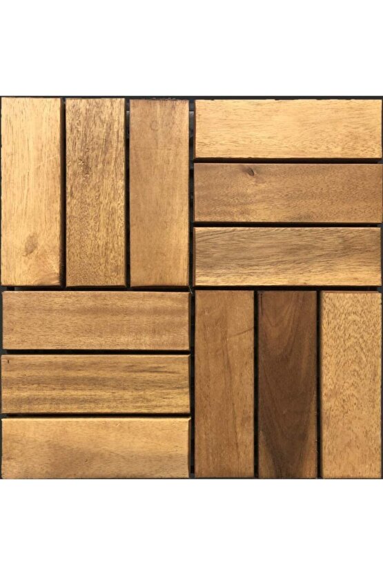 Ahşap Yer Döşemesi Masif Yer Karosu Yapay Çim Gri Huş Akça Ağaç Parke Suya Dayanıklı Karo Karodeck