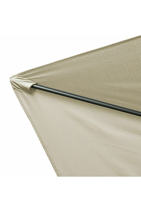 2.6 Metre Bahçe Şemsiyesi Su Geçirmez Uv Korumalı Gölgelik Teras Açık Alan Şemsiyesi Profesyonel