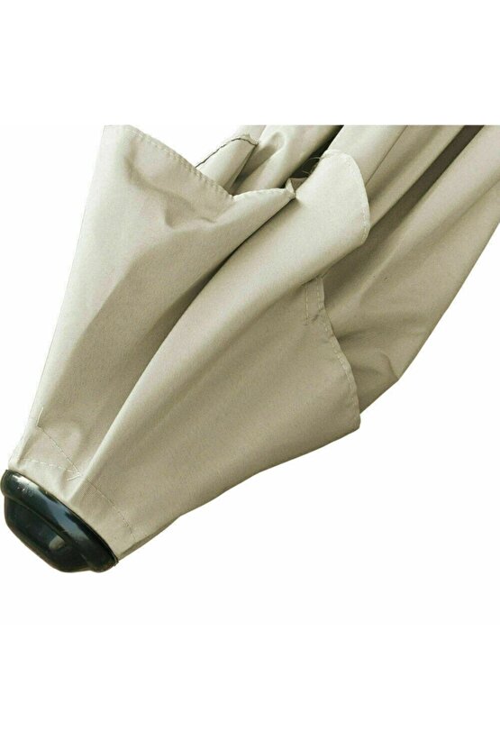 2.6 Metre Bahçe Şemsiyesi Su Geçirmez Uv Korumalı Gölgelik Teras Açık Alan Şemsiyesi Profesyonel