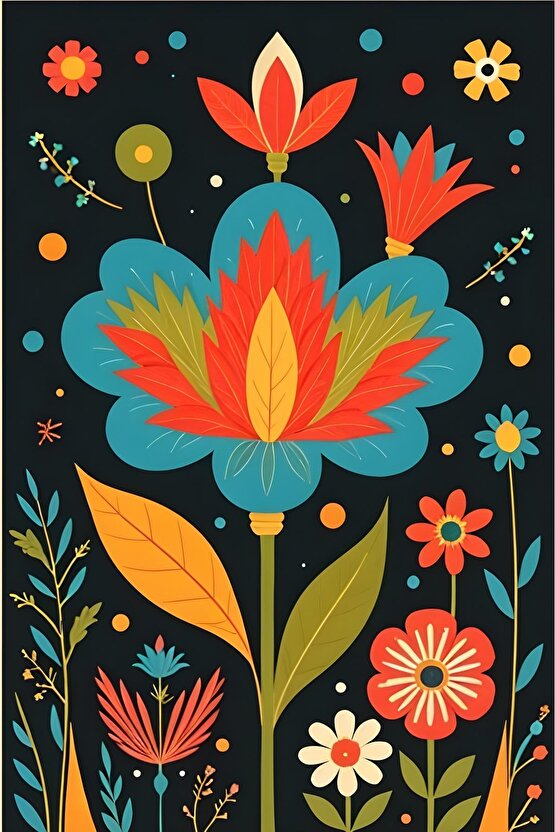 Matisse - Boho - Art Deco - Soyut - Doğa ( 3 lü Çerçevesiz ) Poster - Afiş - Tablo KR2C00934