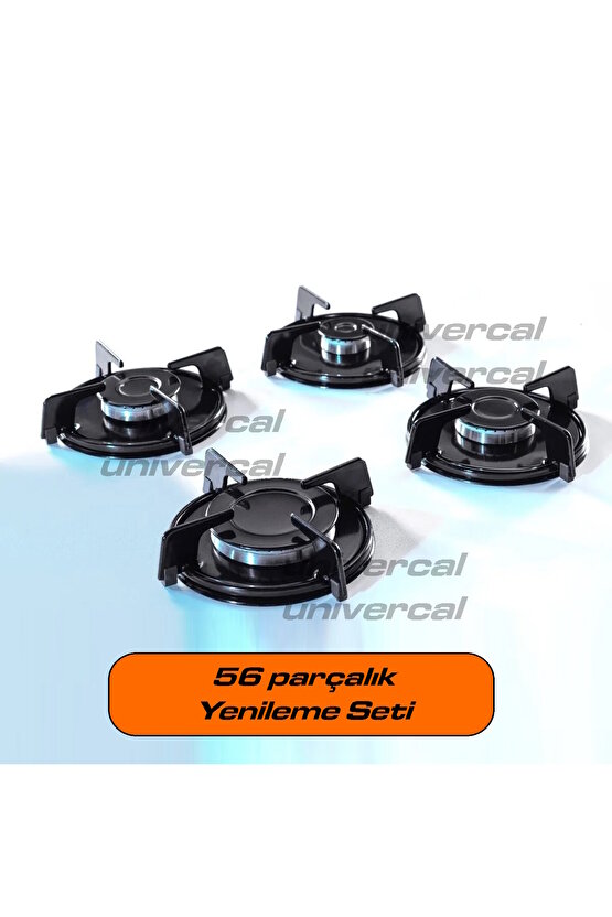 Arçelik Beko Altus Cam Ocak Izgara Set Üstü Bek Takımı Parlak Emaye 32 Parça