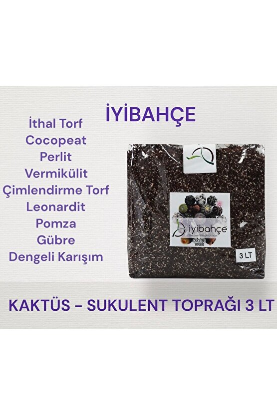 Kaktüs -sukulent Toprağı 3 Lt