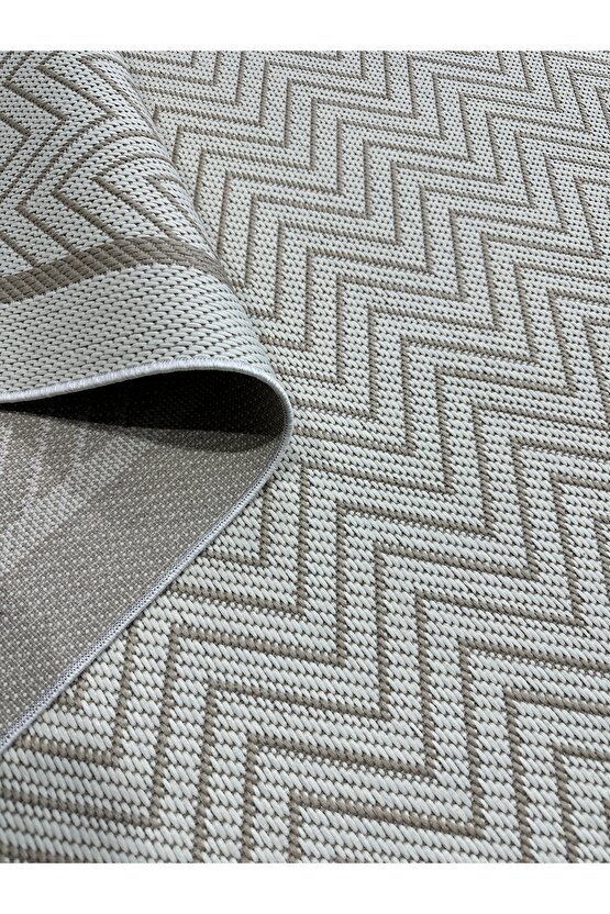 Kolay Temizlenen Yıkanabilir Kaymaz Dokuma Taban Bordürlü Sisal Halı