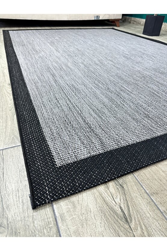 Kolay Temizlenen Yıkanabilir Kaymaz Dokuma Taban Bordürlü Sisal Halı