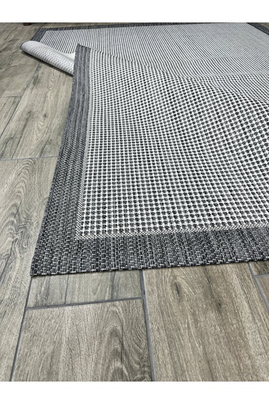 Kolay Temizlenen Yıkanabilir Kaymaz Dokuma Taban Bordürlü Sisal Halı