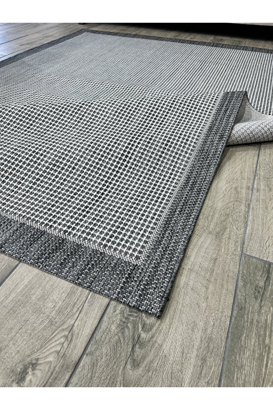 Kolay Temizlenen Yıkanabilir Kaymaz Dokuma Taban Bordürlü Sisal Halı