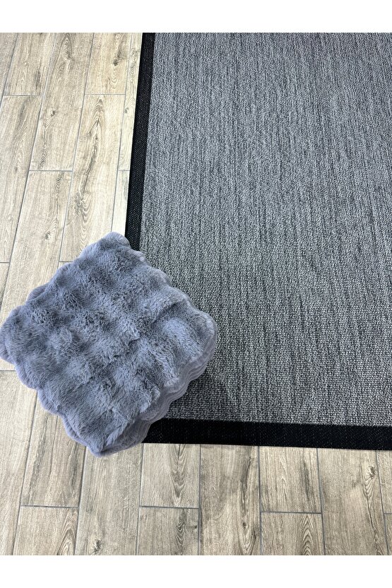 Kolay Temizlenen Yıkanabilir Kaymaz Dokuma Taban Bordürlü Sisal Halı