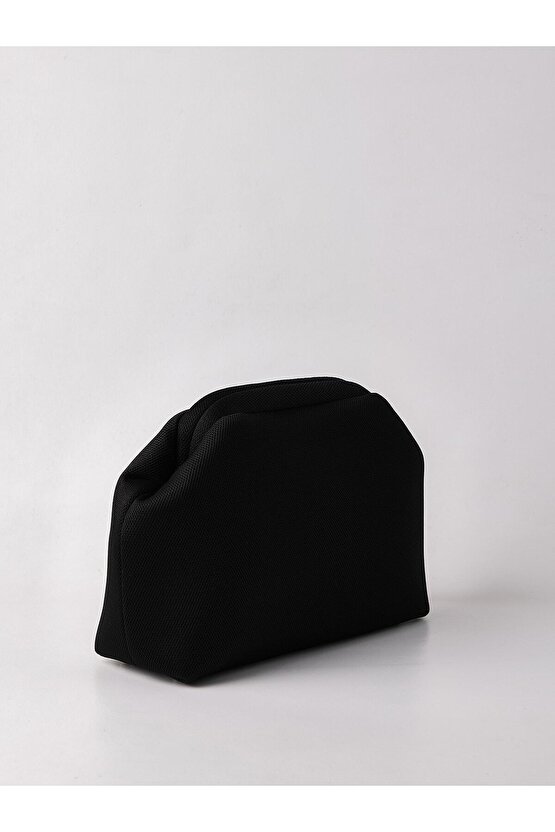 Heybes Kadın Siyah Clutch Portföy El Çantası