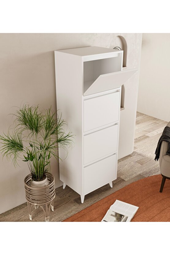 Mely Çok Amaçlı Dolap-Ekmeklik Beyaz