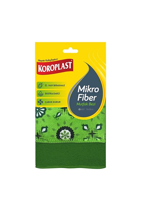 Mikro Fiber Mutfak Bezi 2 Li 30 X 30 Cm X 3 Paket