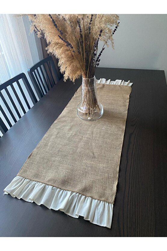 Fırfırlı Jüt Runner 40x120