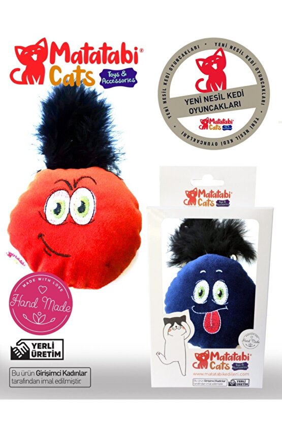 Mino Sesli, Tüylü, Eğlenceli, Kumaş Kedi Oyuncağı Matatabili (KEDİ NANESİOTU İÇERMEZ)