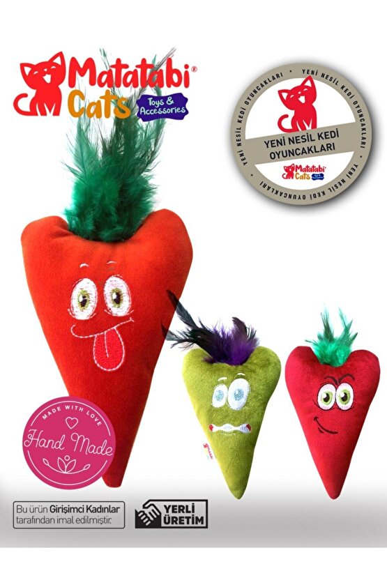 Love Matatabi Içerikli Sesli Tüylü Kumaş Kedi Oyuncağı 15 Cm(kedi Nanesiotu Içermez)