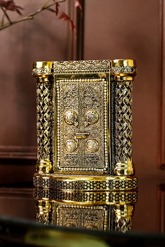 Kurumsal Hediye Dini Manevi Islami Dekoratif Biblo Masaüstü Hediyelik Obje Sütunlu Kabe Kapısı Süs