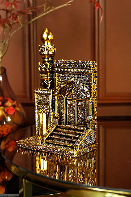 YENİ EV OFİS HEDİYESİ LÜKS DEKORATİF DİNİ İSLAMİ ARMAĞAN MİHRAP MİNBER SÜS OBJE