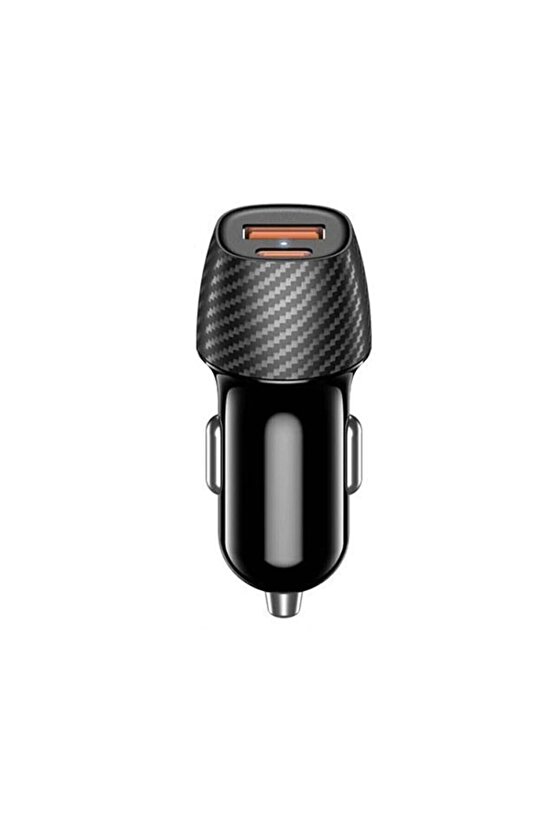 Type-c Usb Araç Çakmaklık 36w Pd Hızlı Şarj Soketi Araba Usb-c Şarz Iphone Samsung Xiaomi Uyumlu