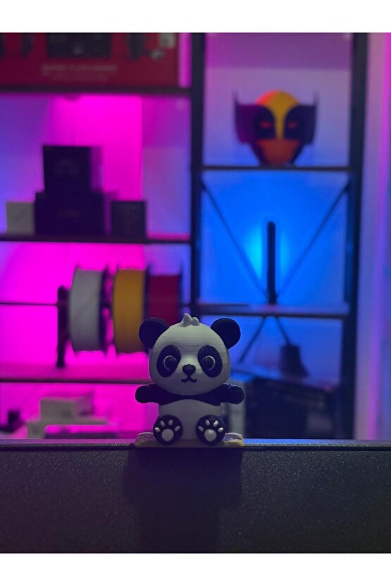 Salıncaklı Panda Araba Süsü, Dikiz Aynası Süsü, Tatlı Panda Dekoru, Araç Aksesuarı